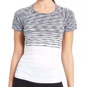 Athleta Striped Workout Tee